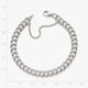 Medium Double Curb Charm Bracelet