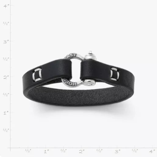 "Hold Fast" Leather Bracelet