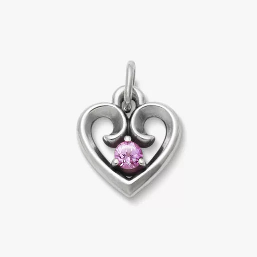 Avery Remembrance Heart Birthstone Charm