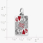 Enamel Queen of Hearts Charm