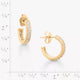 Delicate Pave Diamond Hoops