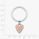 Small Enamel Heart Charm Dangle Ring
