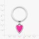 Small Enamel Heart Charm Dangle Ring