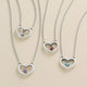 Dancing Gemstone Heart Necklace