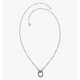 Oval Twist Changeable Charm Necklace