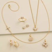Delicate Pave Diamond Hoops
