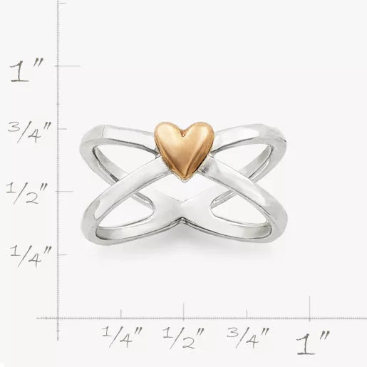 Cross Your Heart Ring