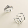 Chevron Ring Set