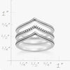Chevron Ring Set