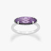 Beaded Horizon Gemstone Ring