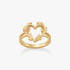 Flowering Vines Heart Ring