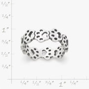 Connected Paw Prints Ring