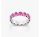 Enamel Connected Hearts Ring