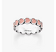 Enamel Connected Hearts Ring