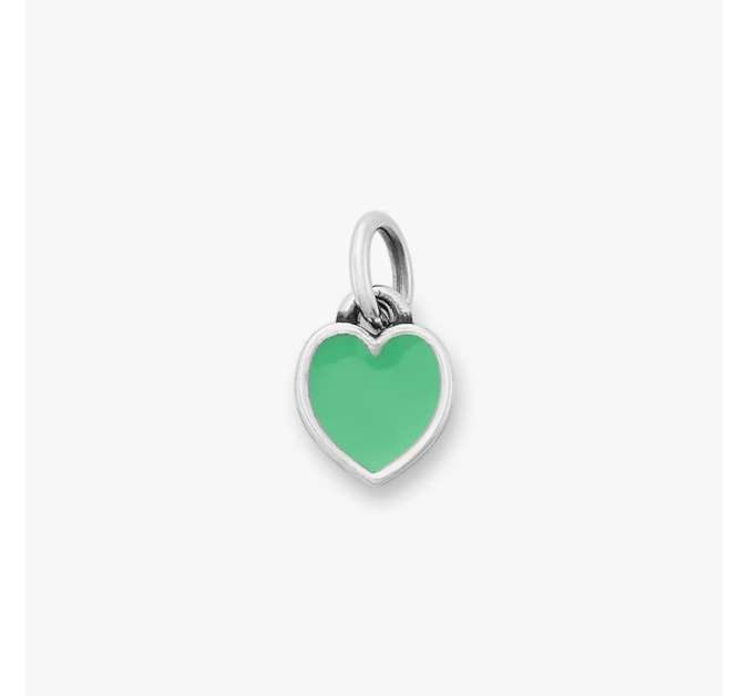 Enamel Connected Hearts Charm