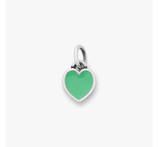 Enamel Connected Hearts Charm
