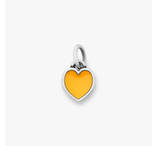 Enamel Connected Hearts Charm