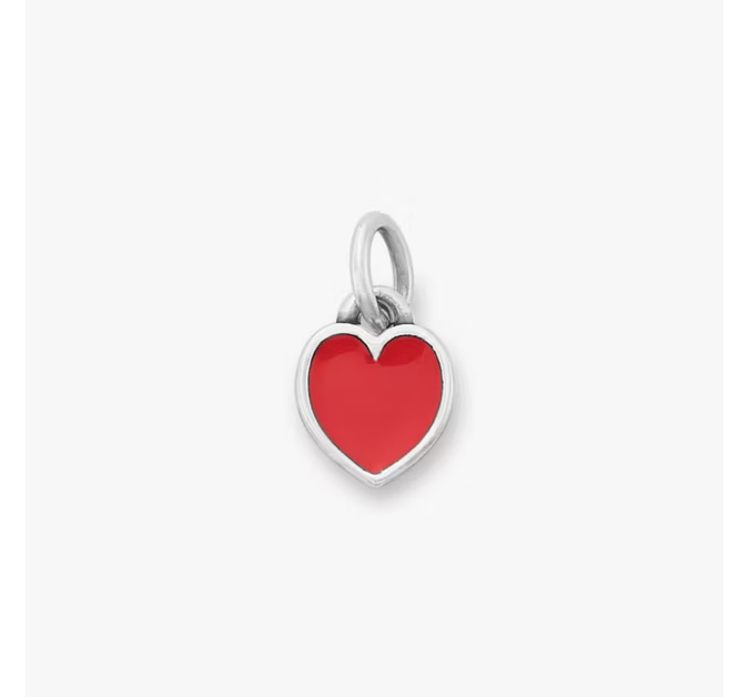 Enamel Connected Hearts Charm