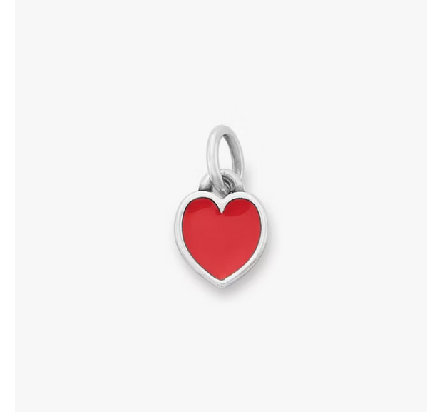 Enamel Connected Hearts Charm