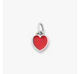 Enamel Connected Hearts Charm