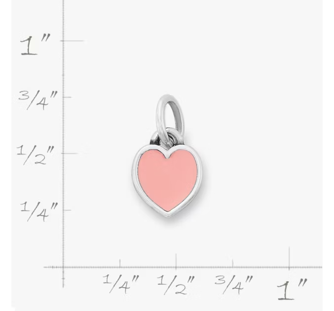 Enamel Connected Hearts Charm