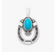 Western Horseshoe Gemstone Pendant