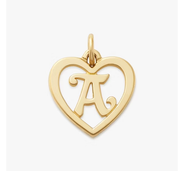Heart Script Initial Charm