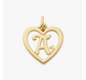 Heart Script Initial Charm