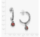 Cherished Birthstone Hoop Dangle Earrings