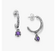 Cherished Birthstone Hoop Dangle Earrings