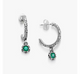 Cherished Birthstone Hoop Dangle Earrings