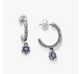 Cherished Birthstone Hoop Dangle Earrings