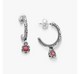 Cherished Birthstone Hoop Dangle Earrings