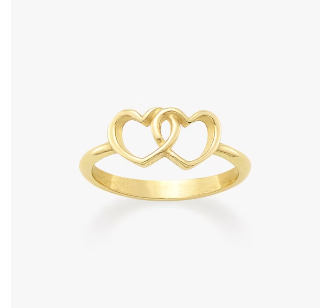 Two Hearts Together Ring