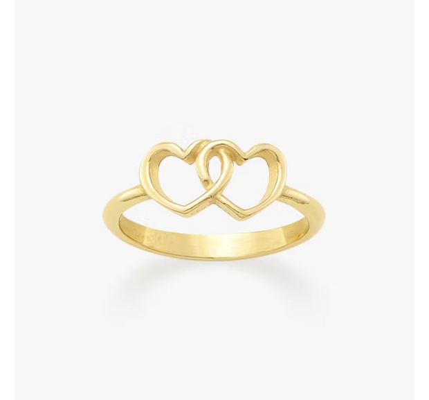 Two Hearts Together Ring