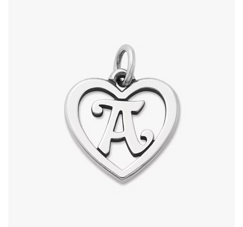 Heart Script Initial Charm